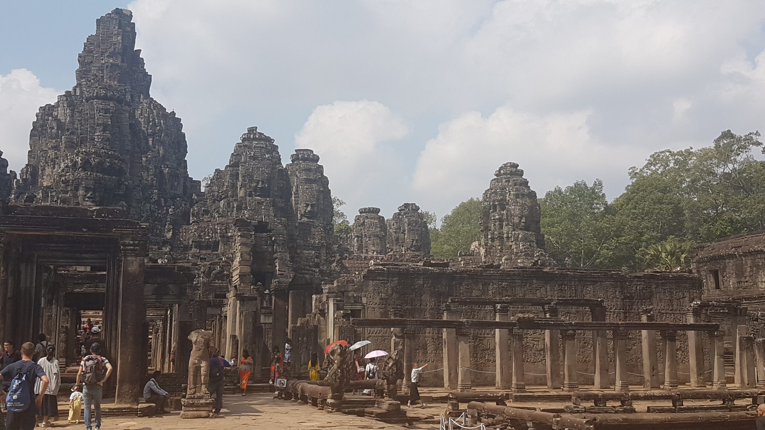 Gesichtstuerme des Bayon in Angkor Thom