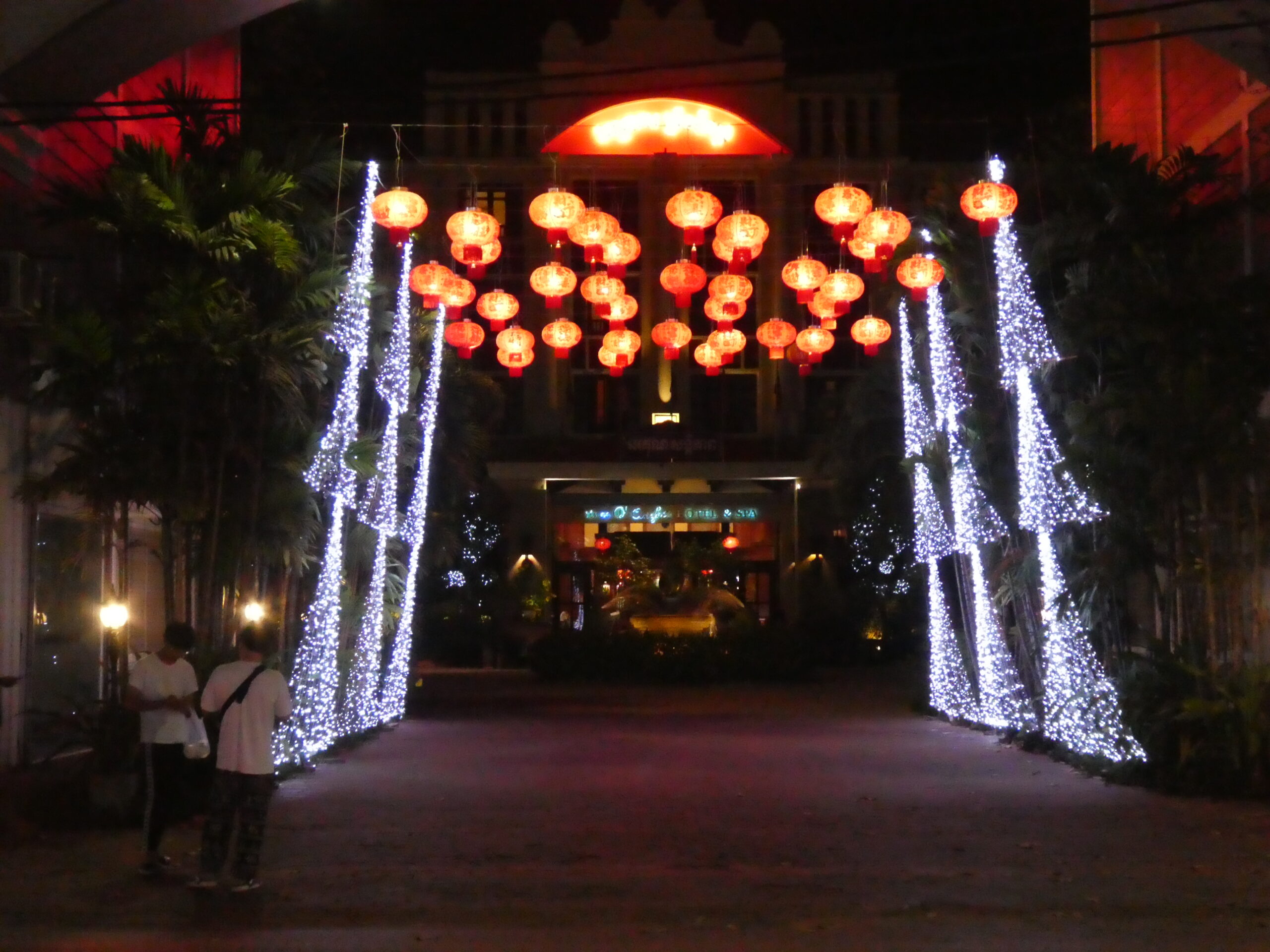 Kings Road Angkor am Abend in Siem Reap